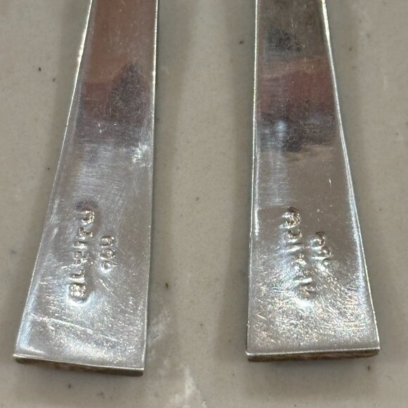 Two Pair Turquoise Earrings in Silver from Mexico - Picture 4 of 5